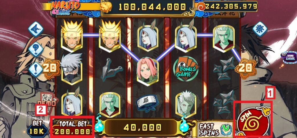 Top 5 trò nổ hũ có jackpot lớn naruto